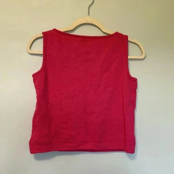 St. John hot  pink crop top - Picture 4 of 4